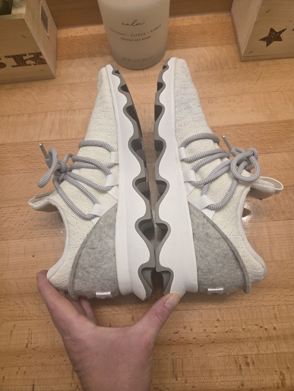 Sorel Kinetic Lace Sneaker White/Gray Women's Size 8 - Picture 8 of 10